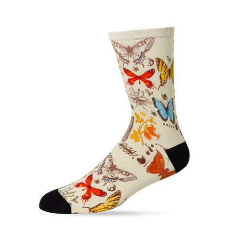 Flutter Bamboo Crew Socks - The Sockery