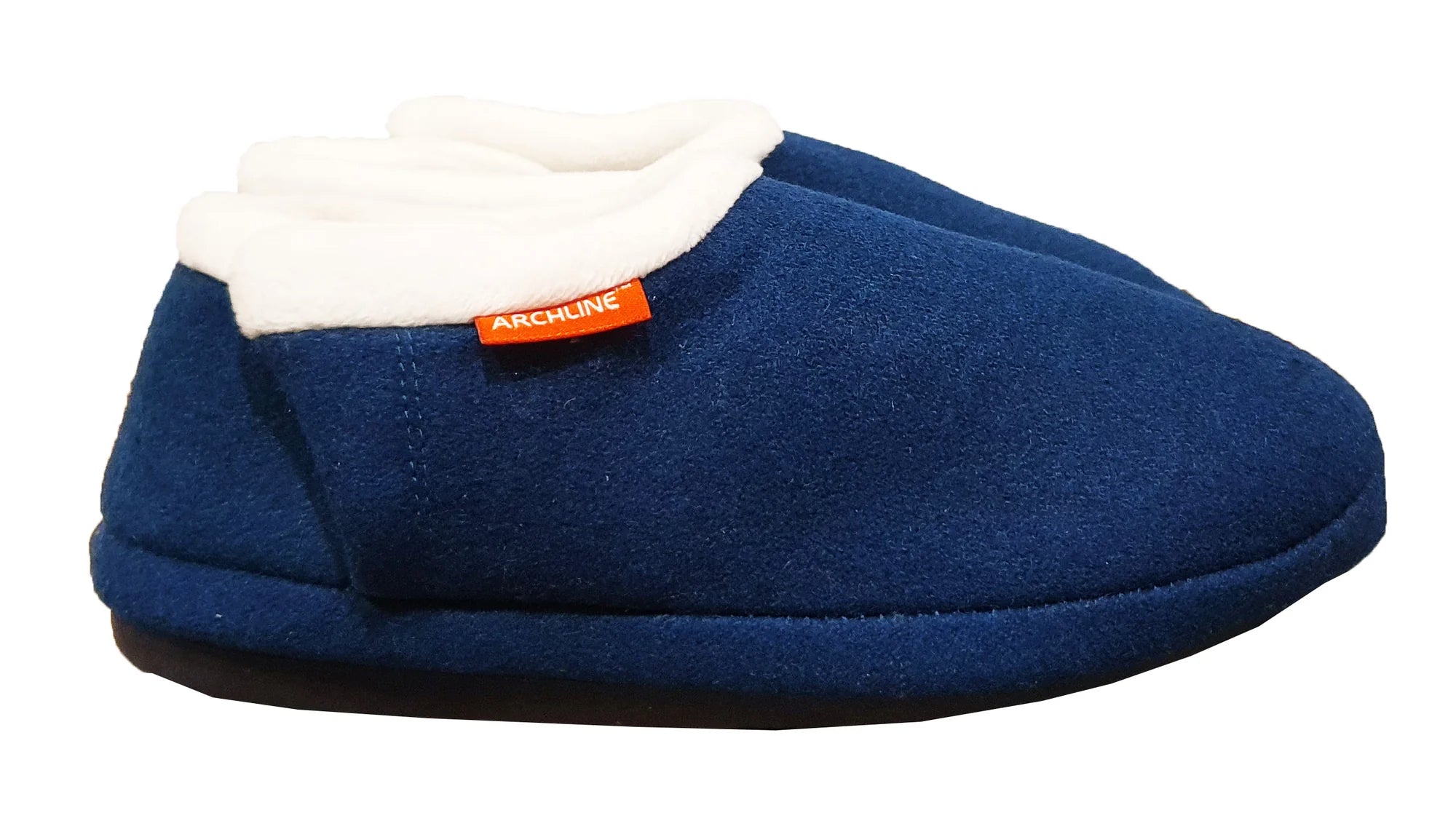 Archline Orthotic Slippers Closed – Navy Marl - The Sockery