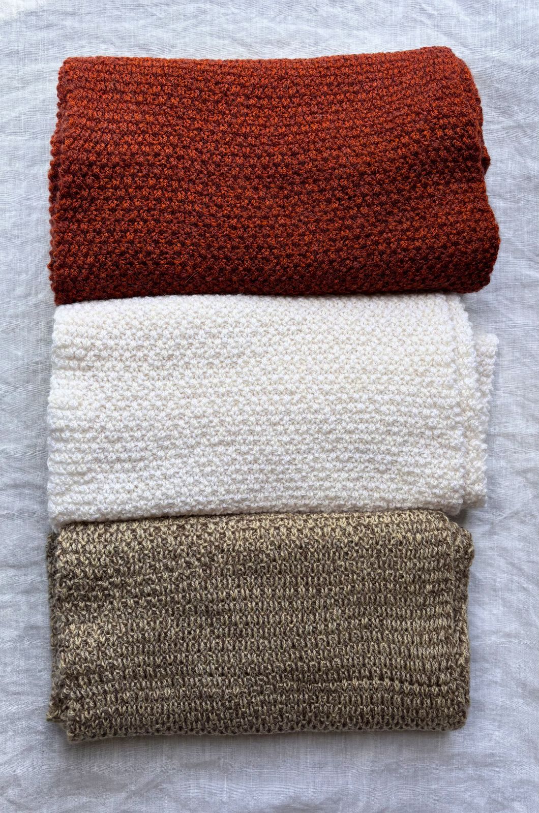 Aria Scarf Alpaca and Merino Wool in Cinnamon