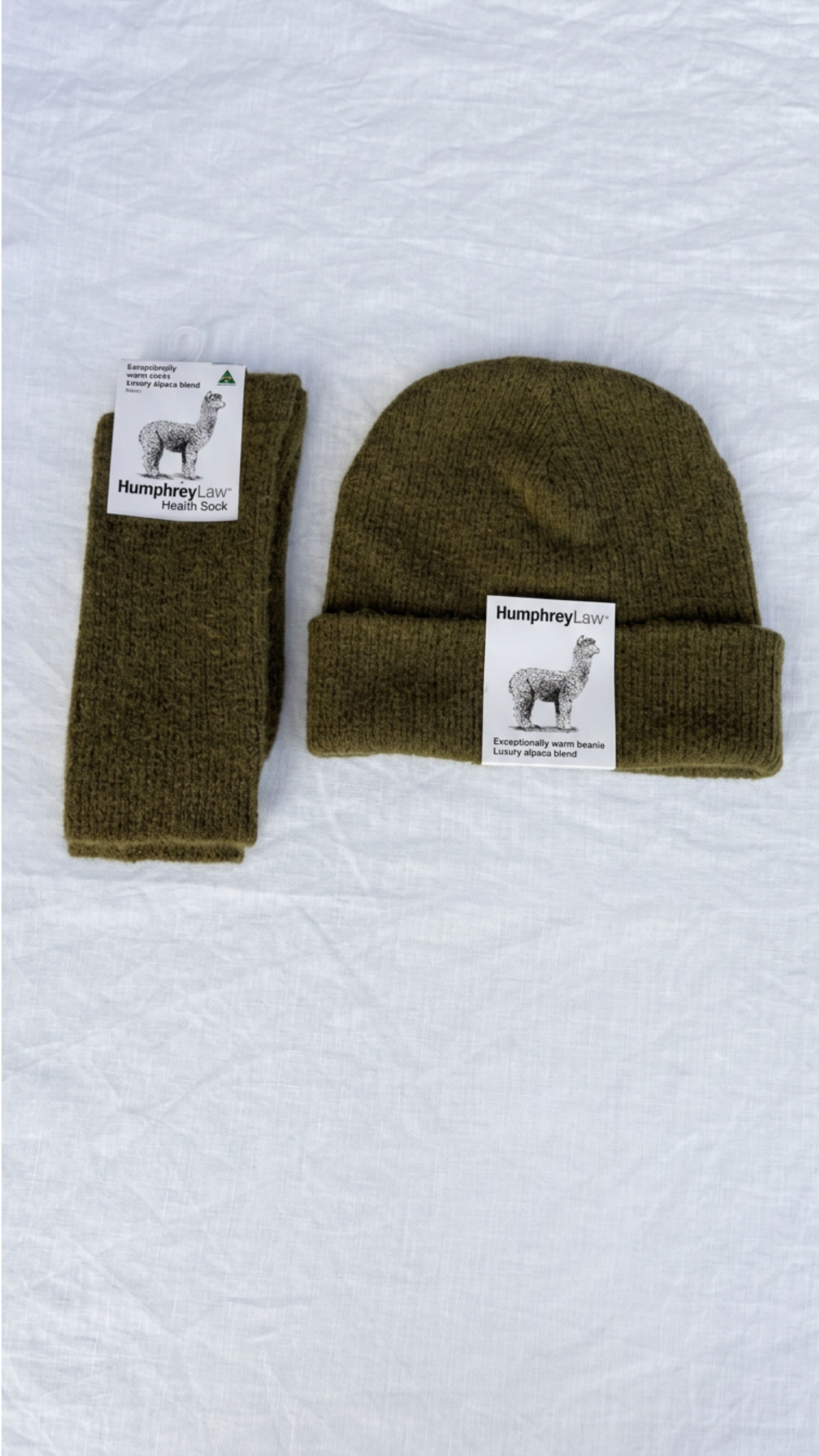 Exceptionally Warm Luxury Alpaca Blend Beanie in Sage