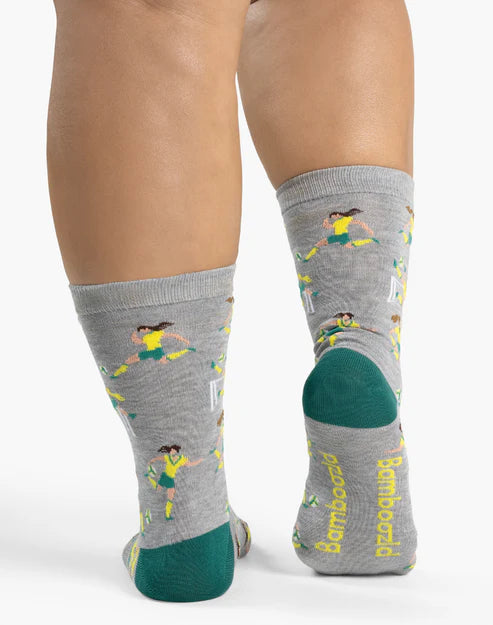 Matildas Soccer Women's Bamboo Crew Socks - The Sockery