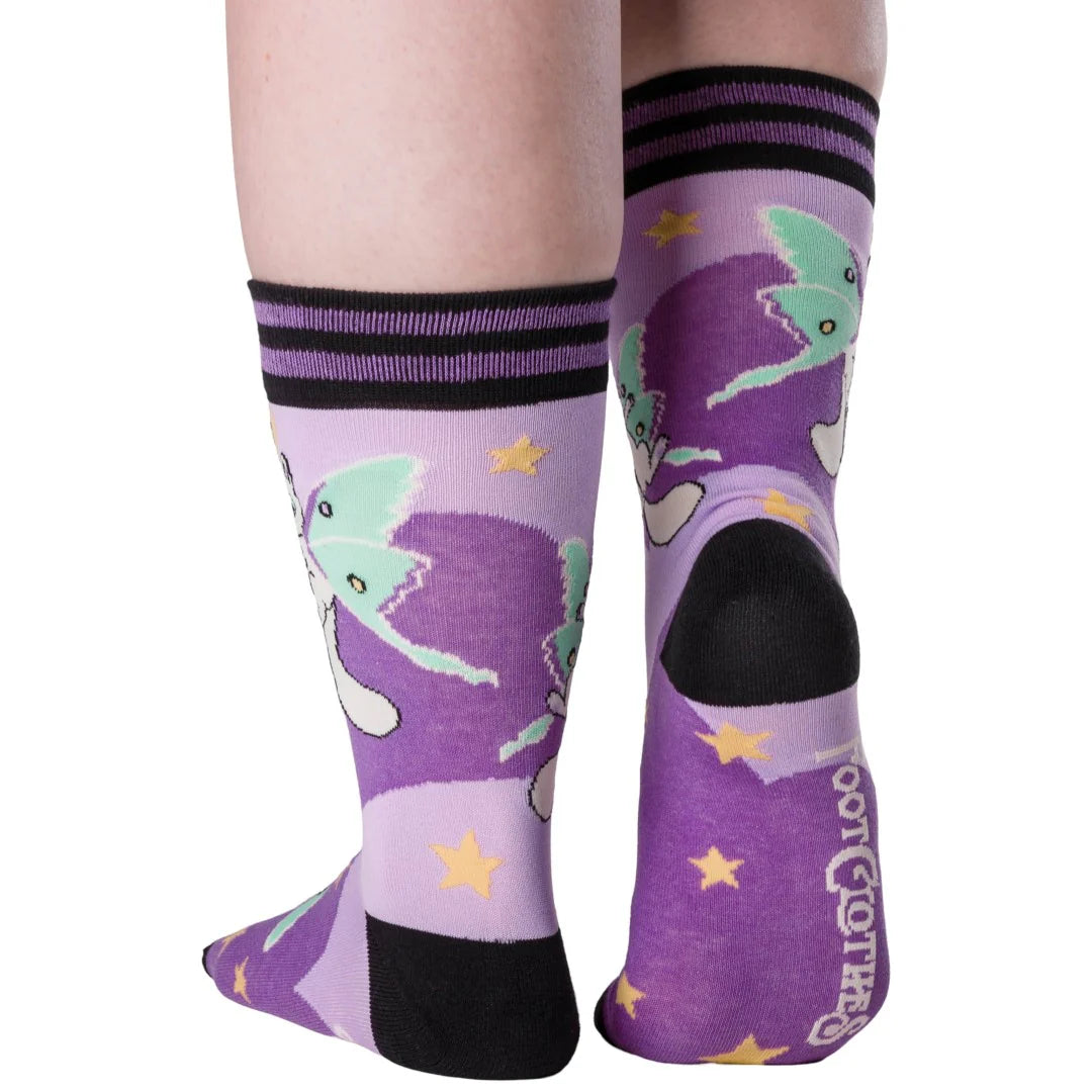 Kitty Moths Crew Socks