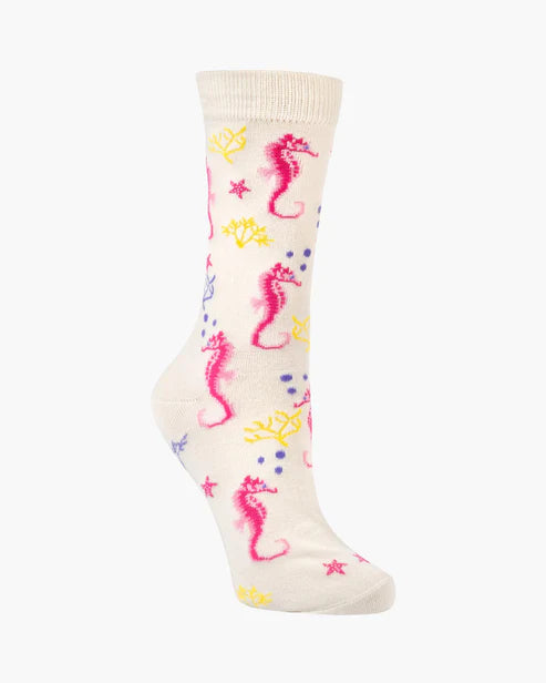 Seahorse Women's Bamboo Crew Socks