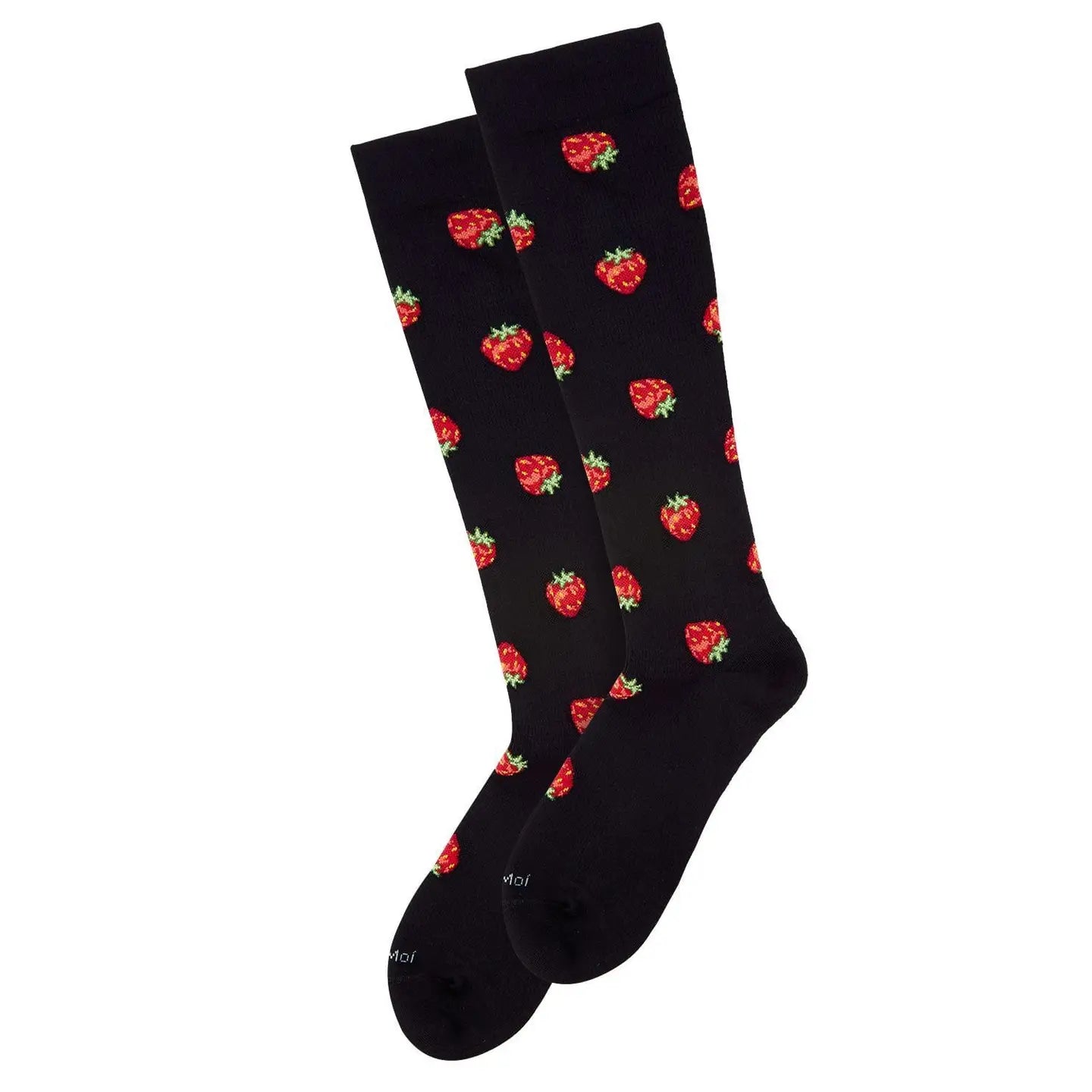 Strawberry Fields Women's Bamboo Compression Socks - The Sockery