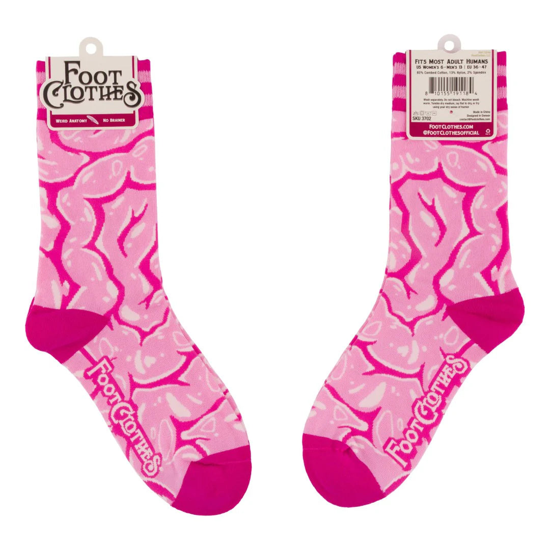 Weird Anatomy No Brainer Crew Socks