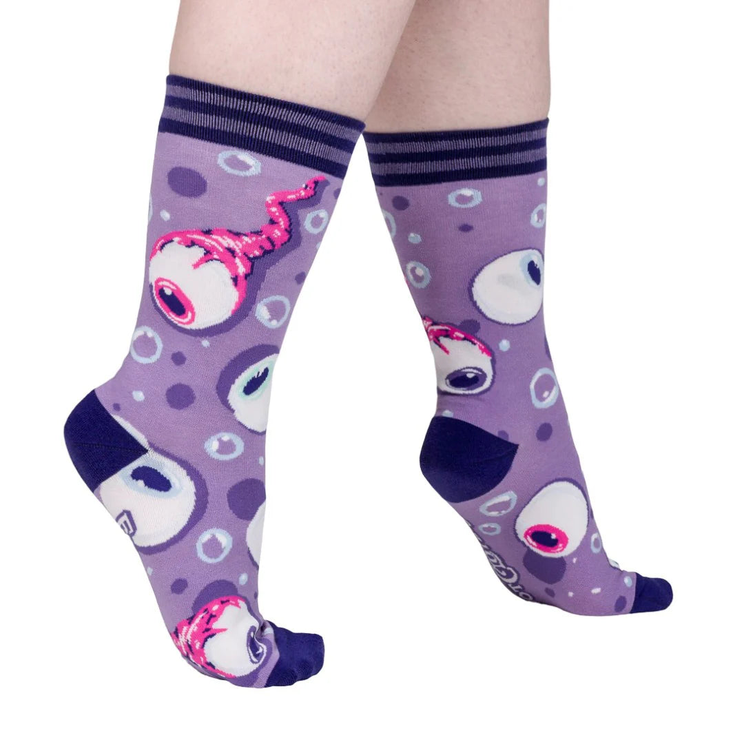 Weird Anatomy Peepers Crew Socks