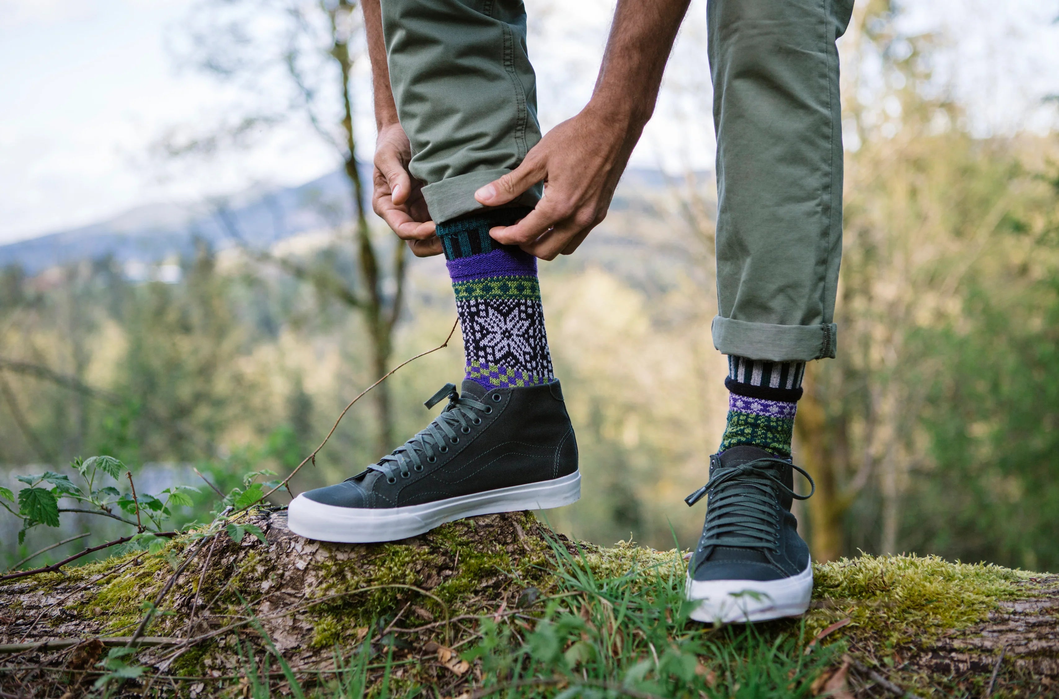 Balsam Recycled Cotton Crew Socks - The Sockery