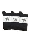 3 Pair Pack of Black Women's Crew Socks - Aussie Made