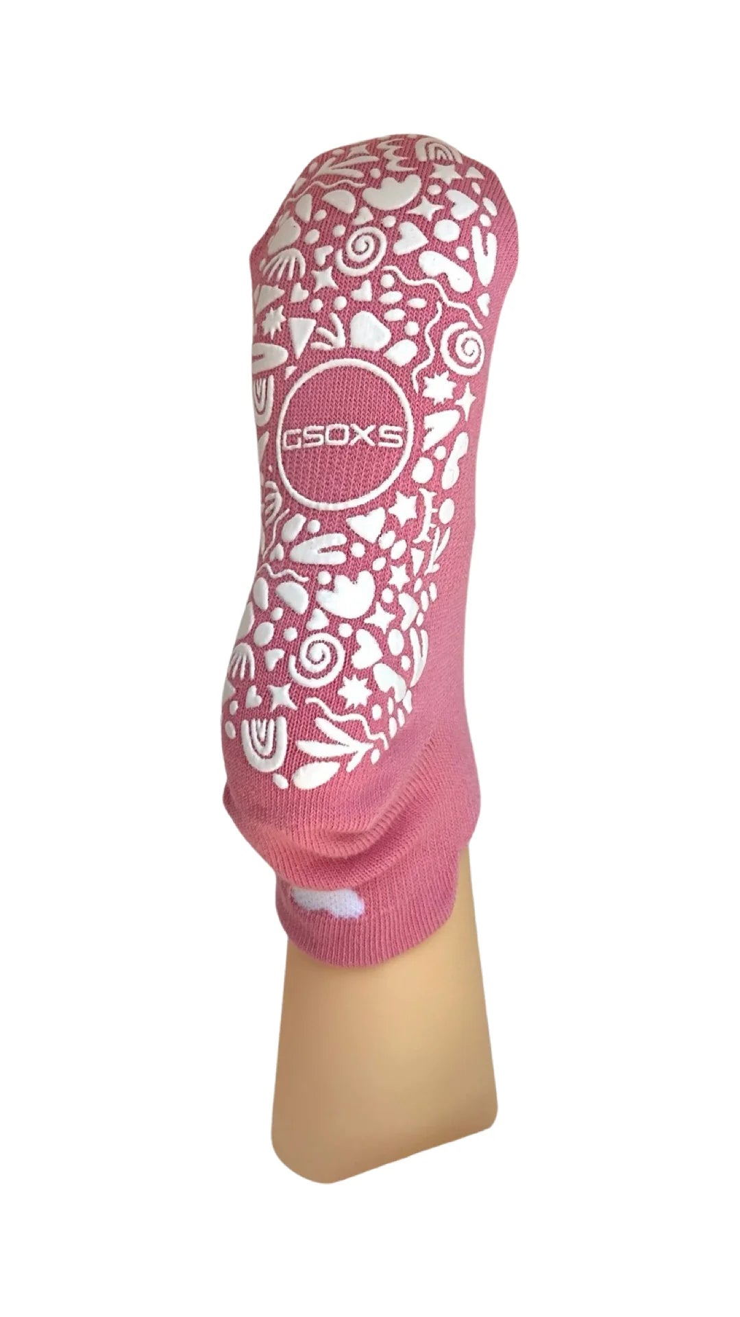 'You are Beautiful' Ankle Grip Socks in Pink - The Sockery