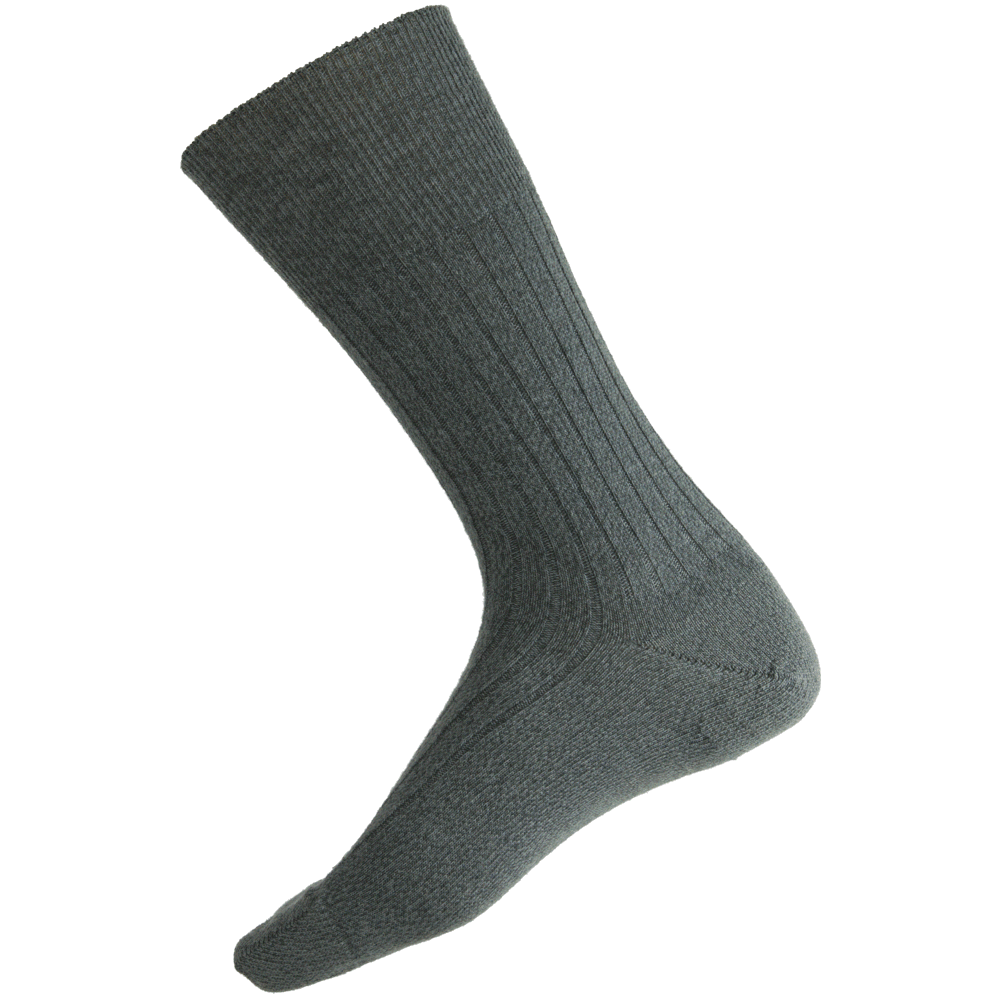 95% Wool Men’s Crew Sock in Black - Aussie Made