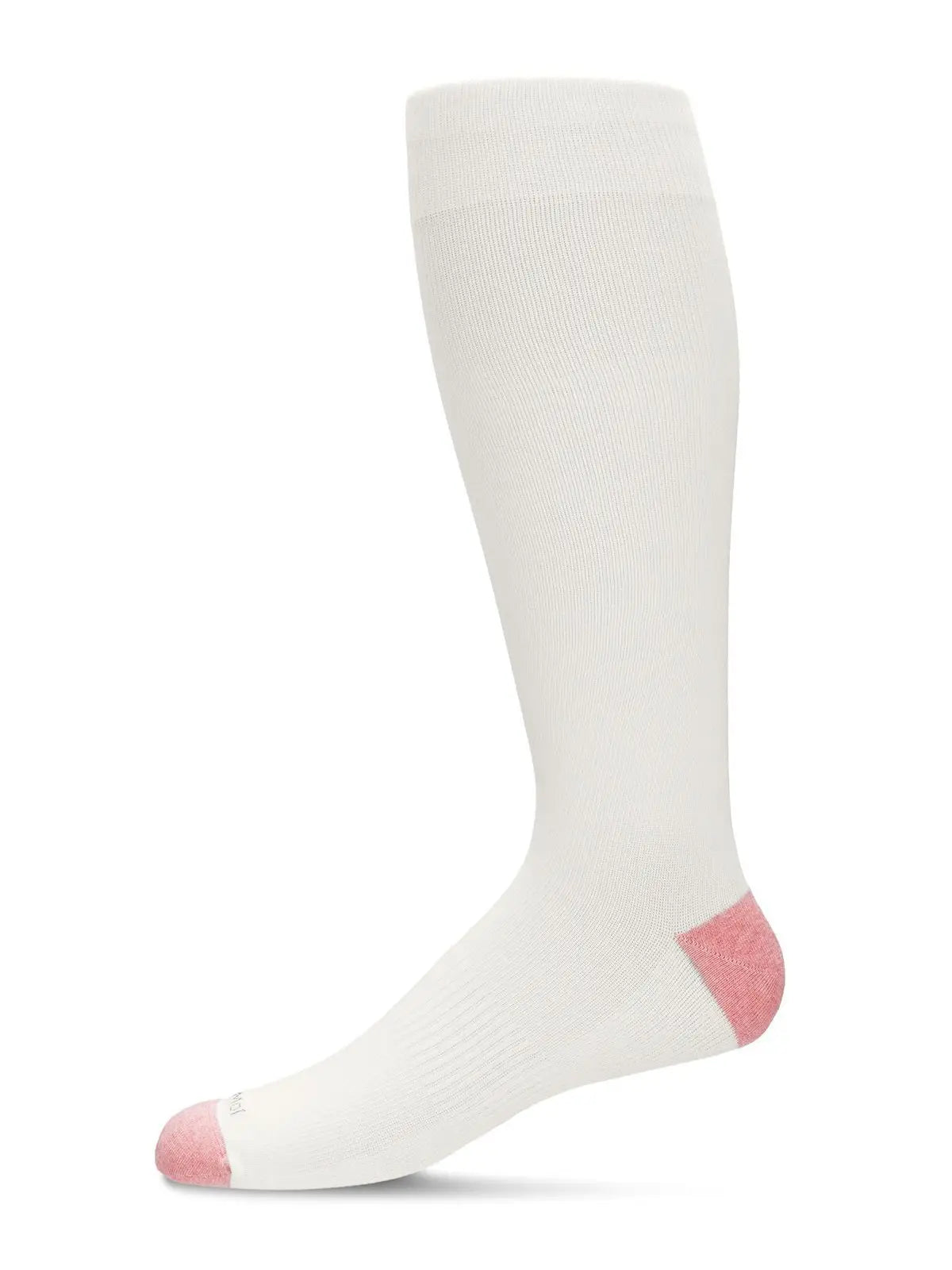 White Cotton Blend Compression Socks - The Sockery