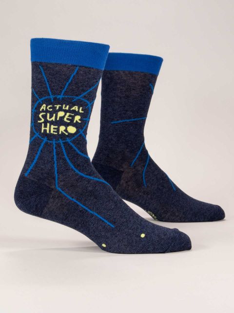 Actual Super Hero Men's Crew Socks - The Sockery