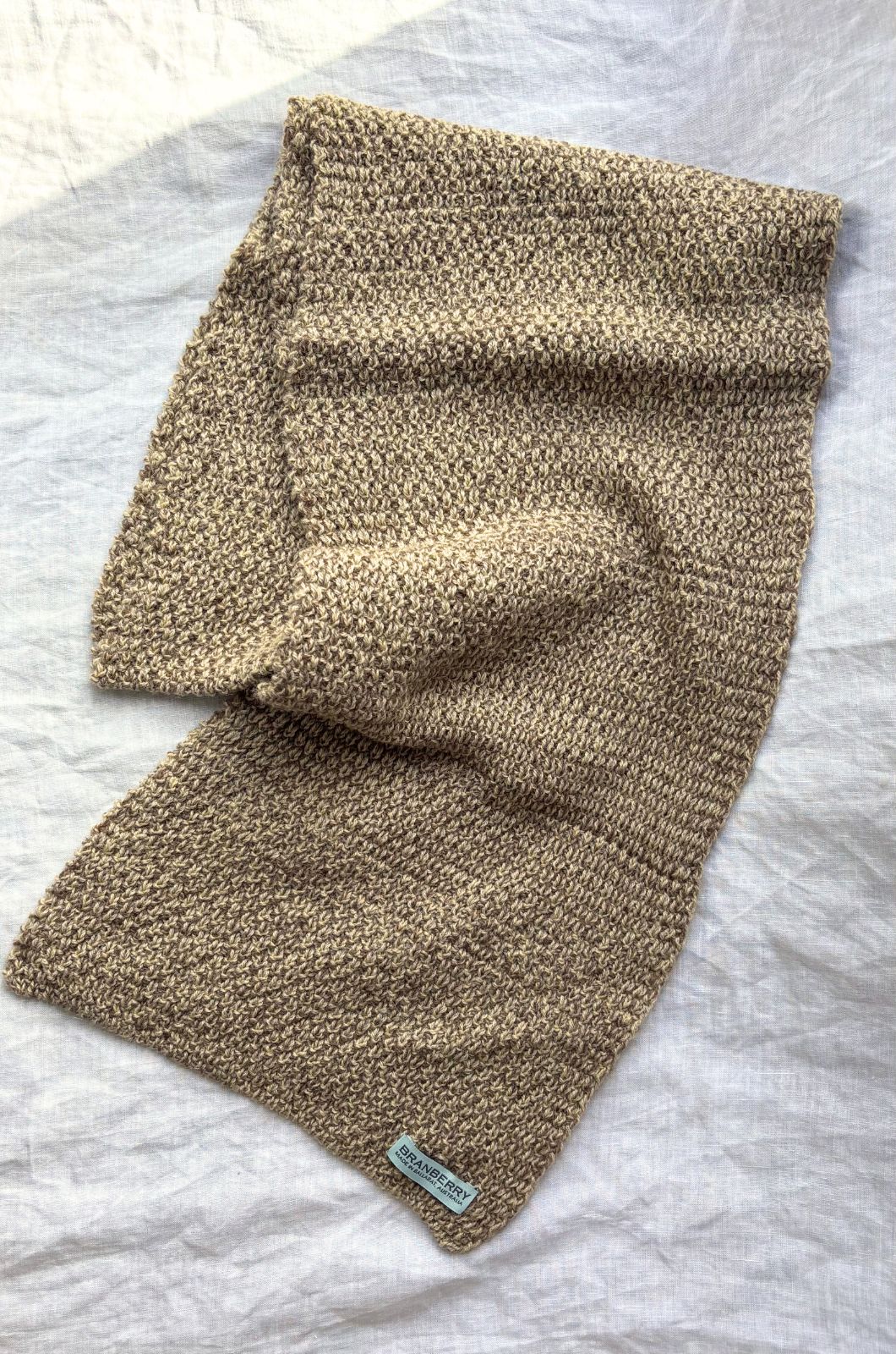 Aria Scarf Alpaca and Merino Wool in Cinnamon