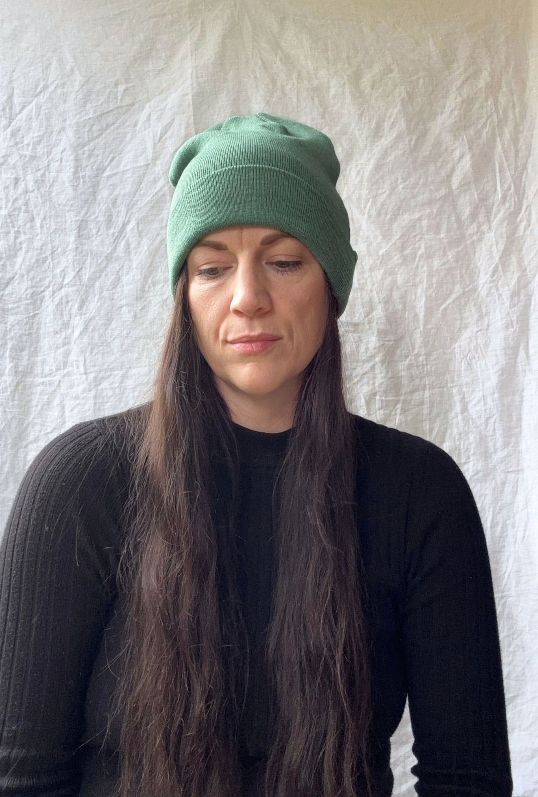Merino Wool Beanie in Fern,  Australian Made