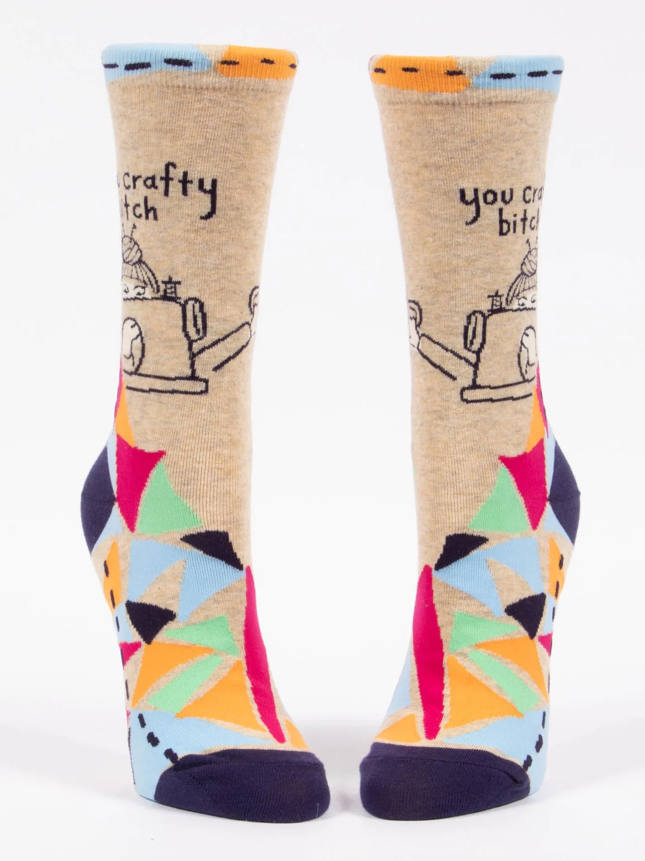 You Crafty Bitch Womens  Crew Sock - THE SOCKERY