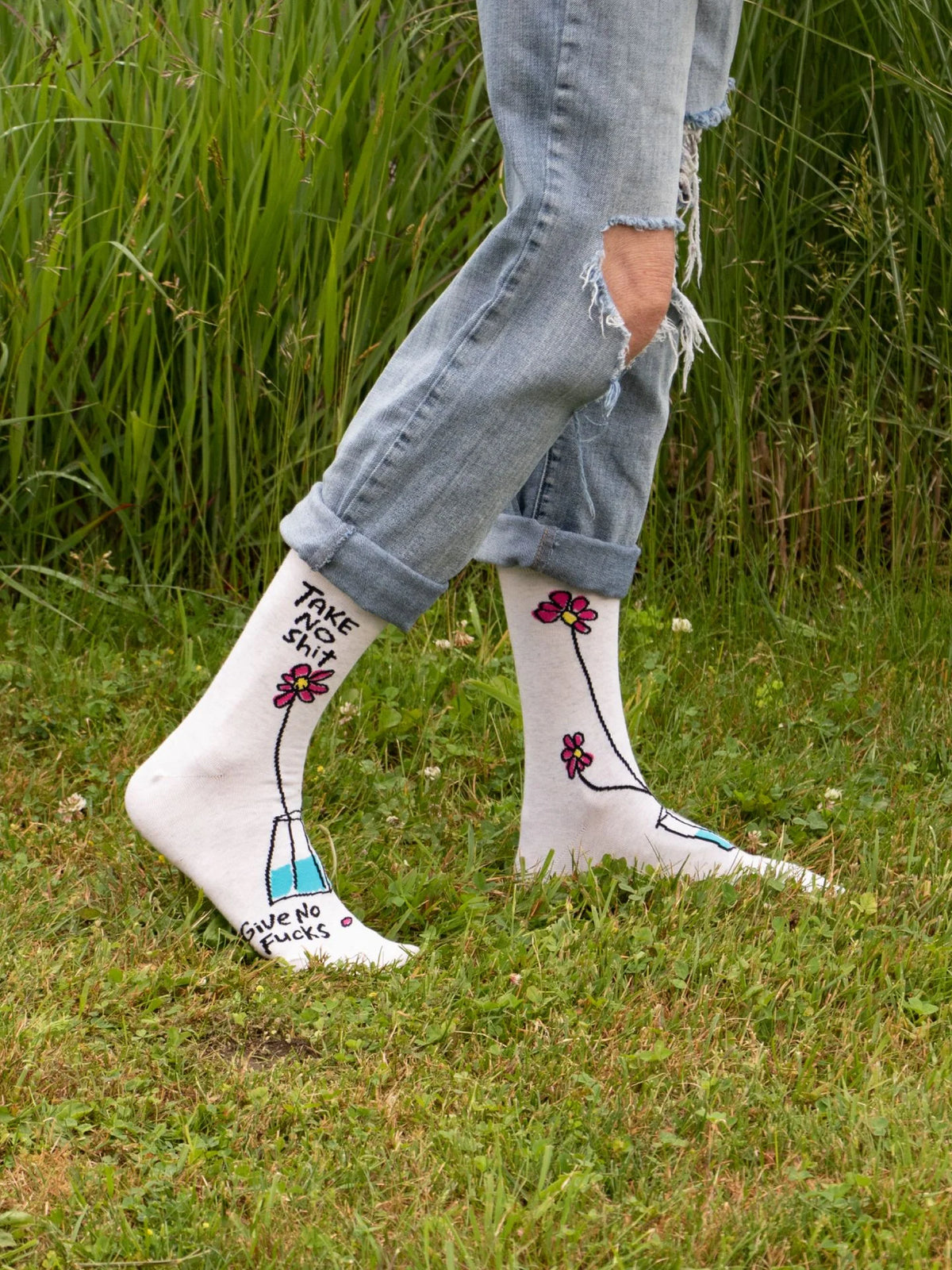 Take No Shit Women's Crew Socks