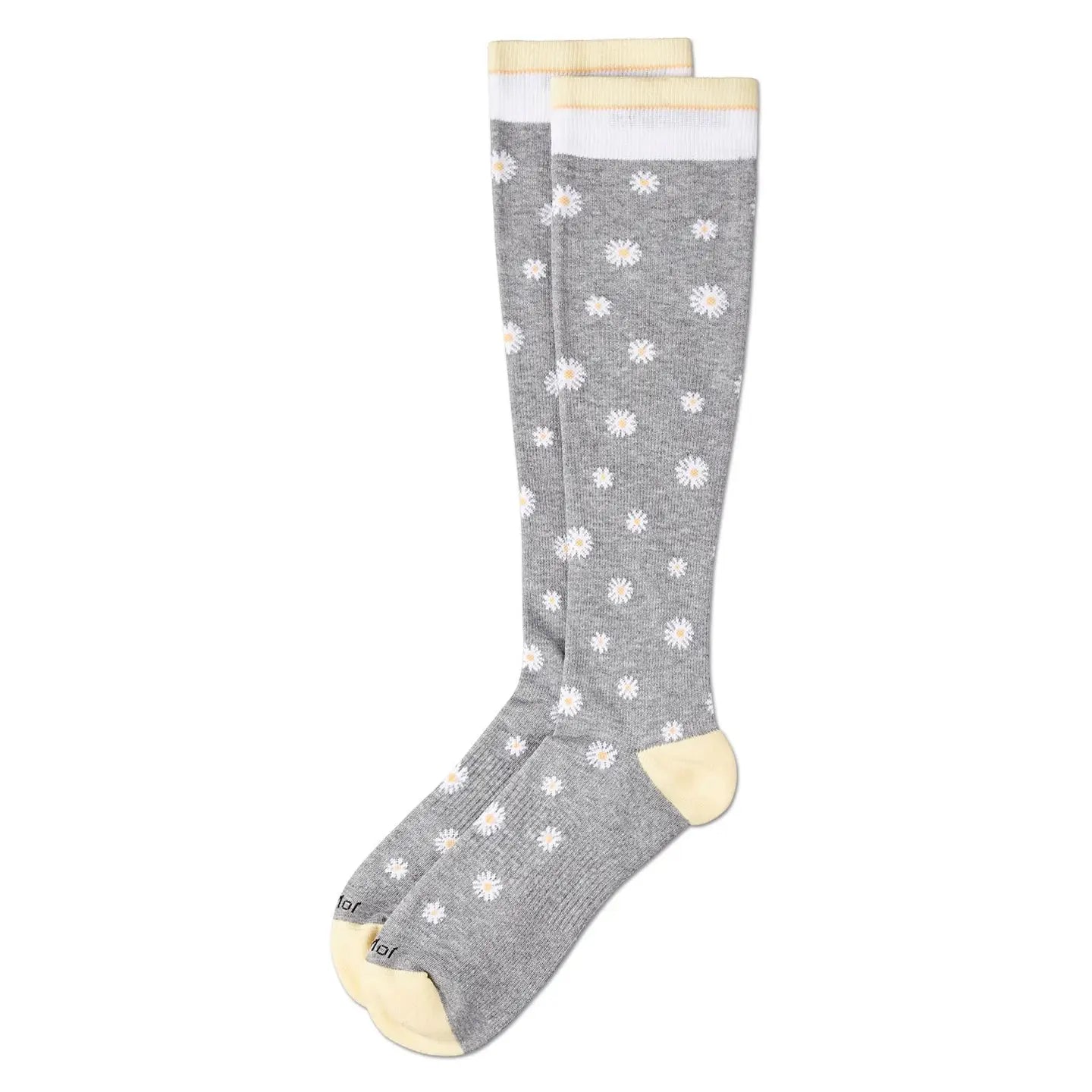 Daisies Cotton Blend Compression Socks