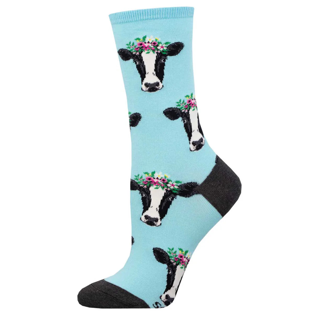 Wow Cow Women's Cotton Crew Socks
