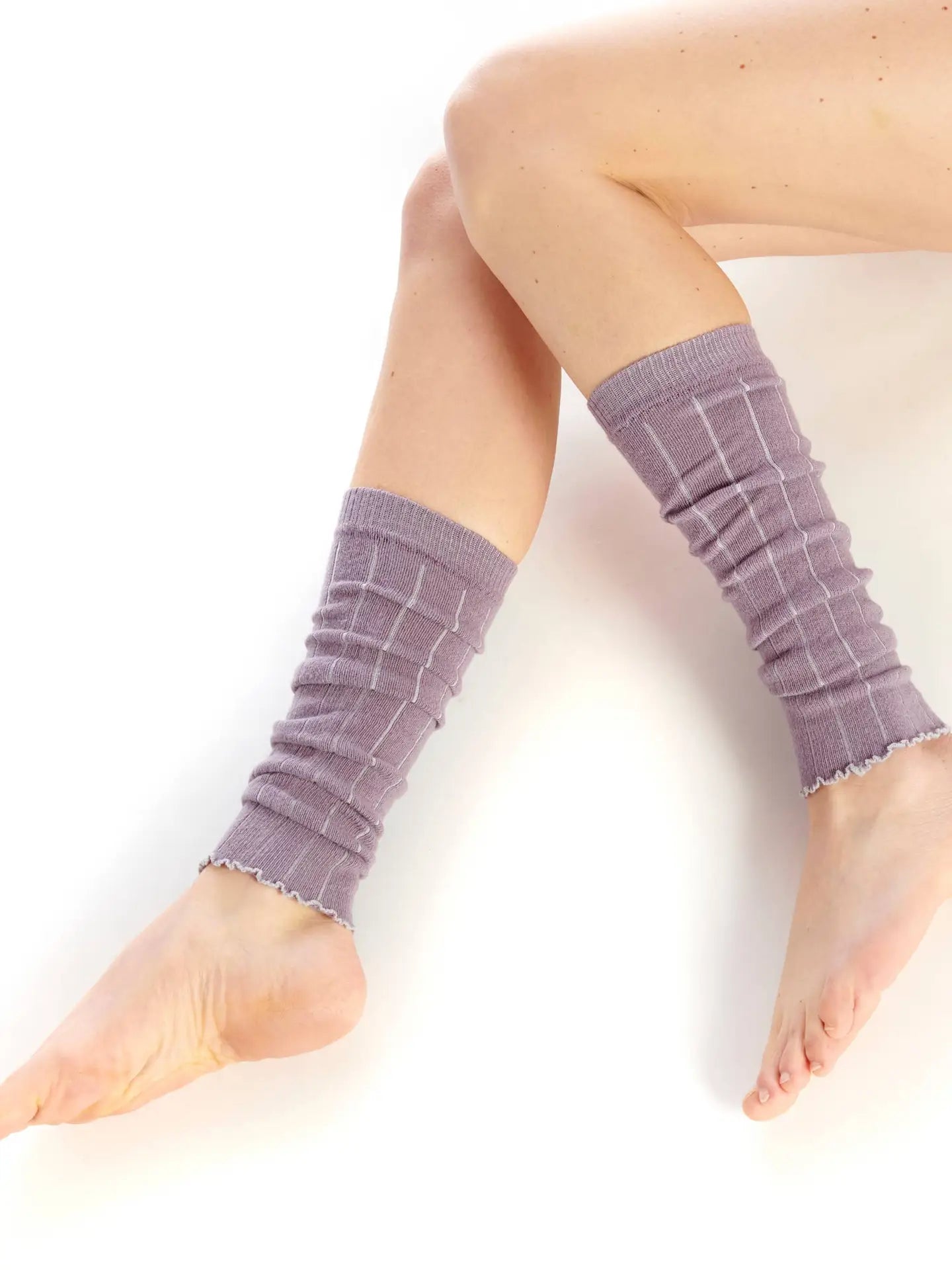 Cashmere Leg Warmers in Mauve - The Sockery