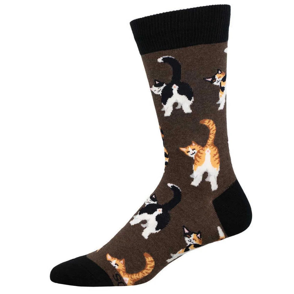 Cat Butts Men's Crew Sock - The Sockery