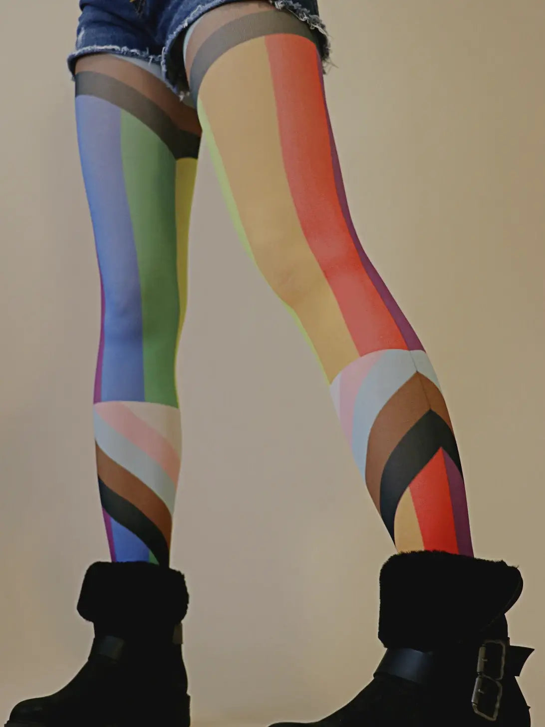 Rainbow Pride printed Tights - The Sockery