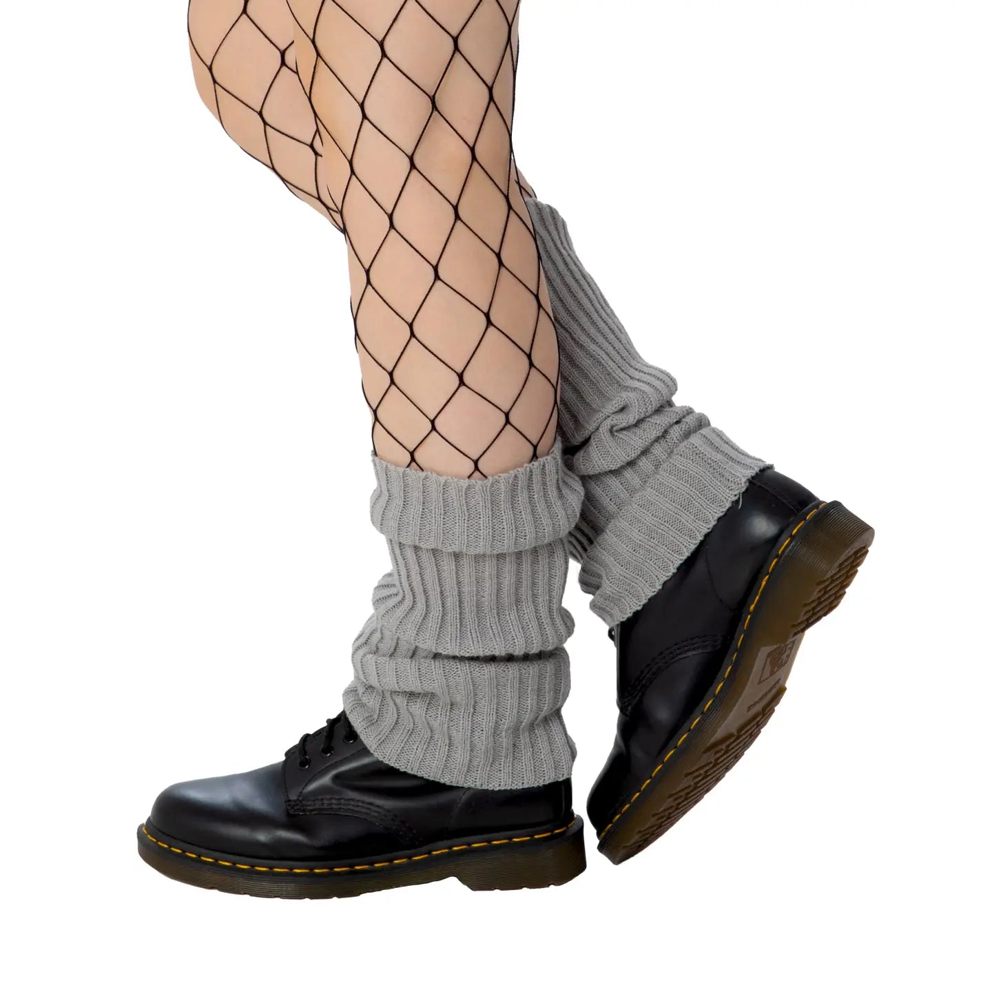 Ribbed Legwarmers in Black - The Sockery