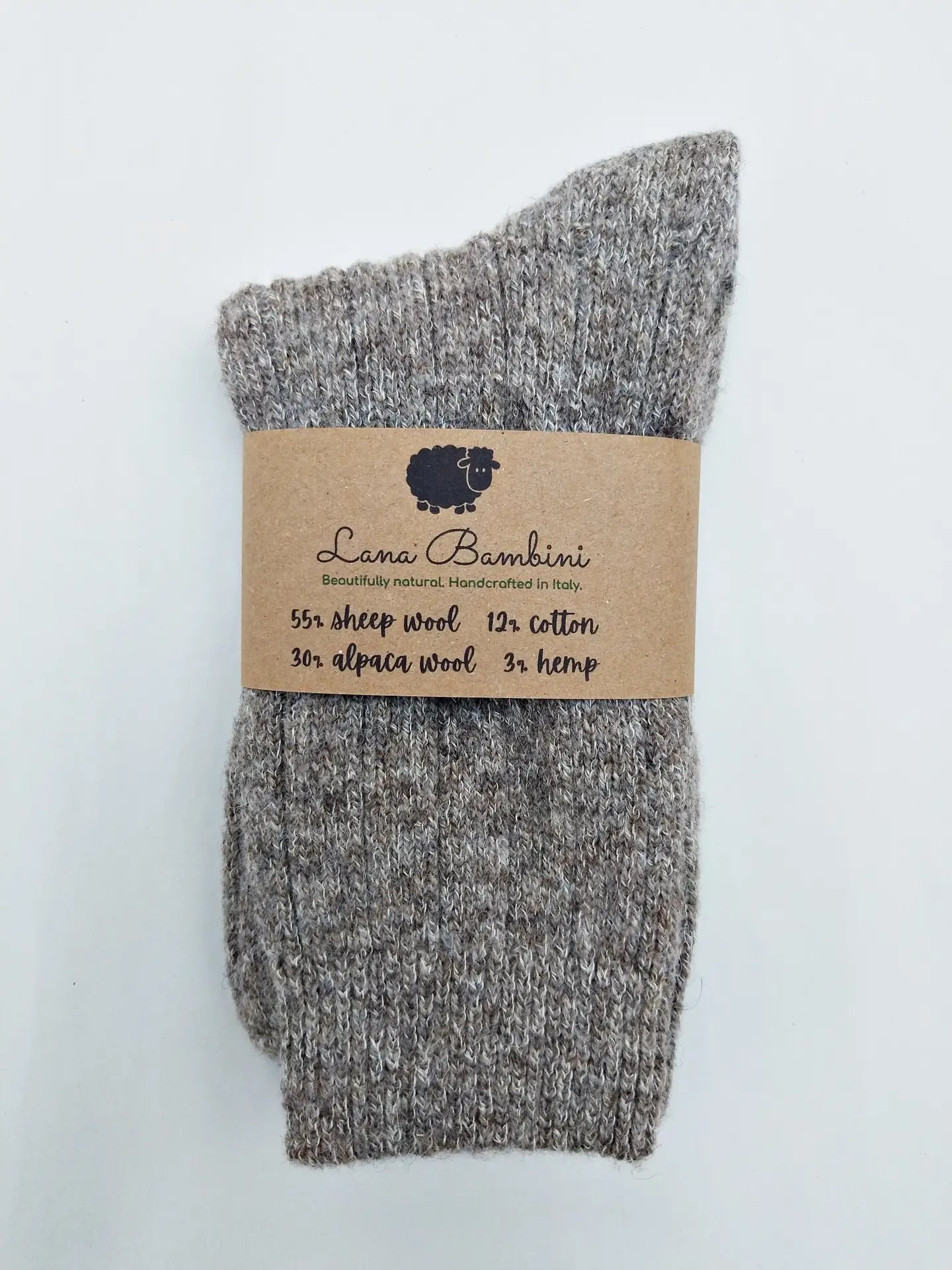 Anna Wool/Alpaca/Cotton/Hemp Crew Socks - The Sockery