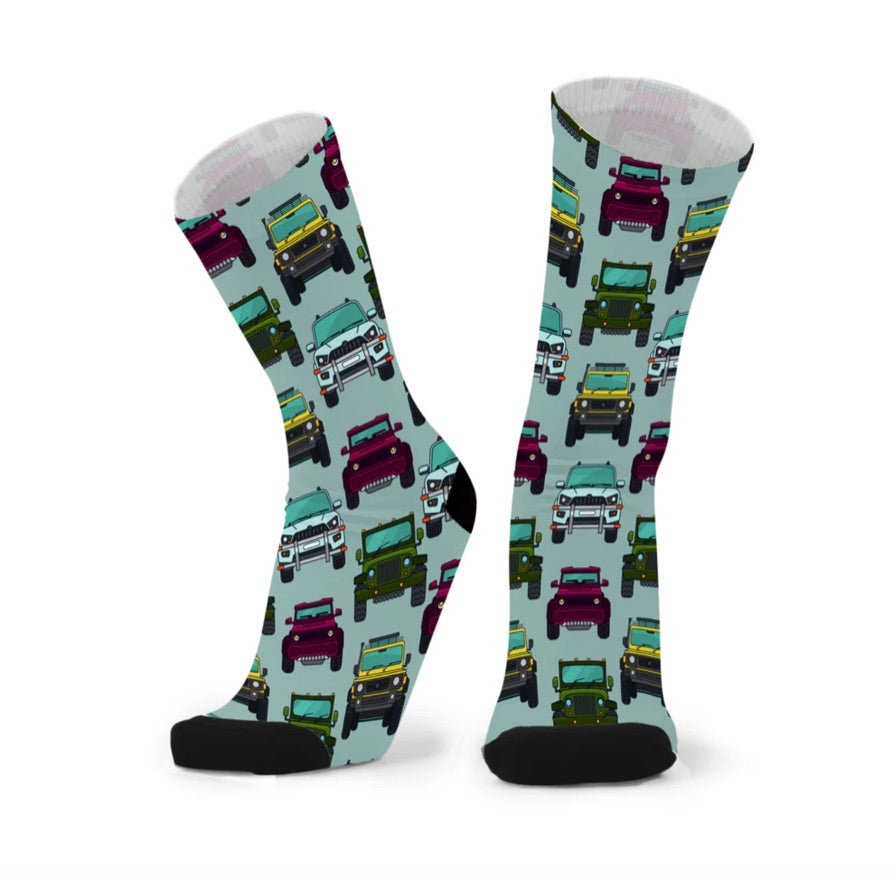 Four Wheel Drive Men's Bamboo Crew Socks