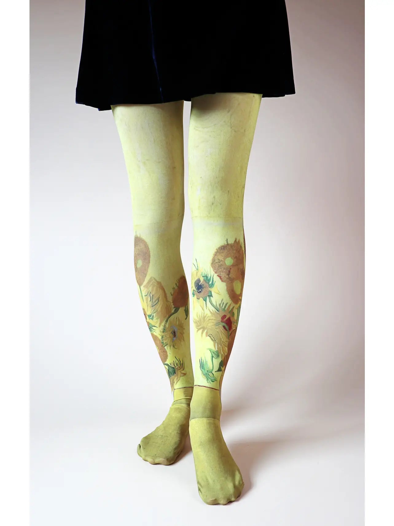 Sunflowers by van Gogh printed Art Tights - The Sockery