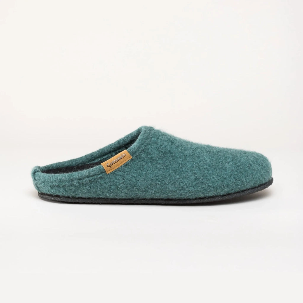 Wool Felt Slippers Alpine Comfort in Ocean Green