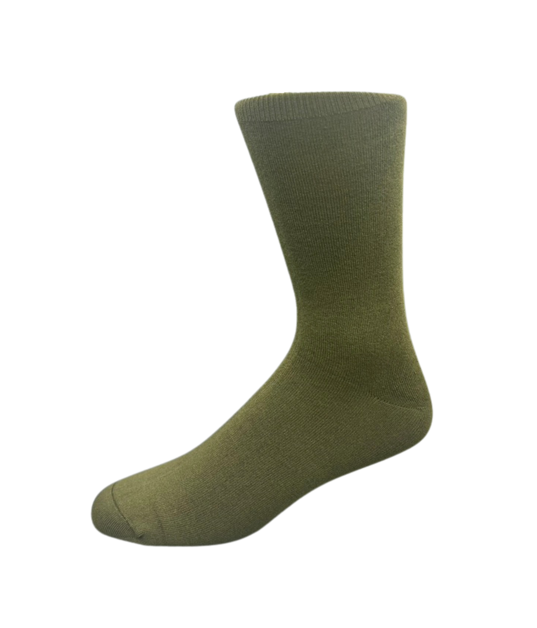 OLIVE GREEN LOOSE TOP SOCK - THE SOCKERY