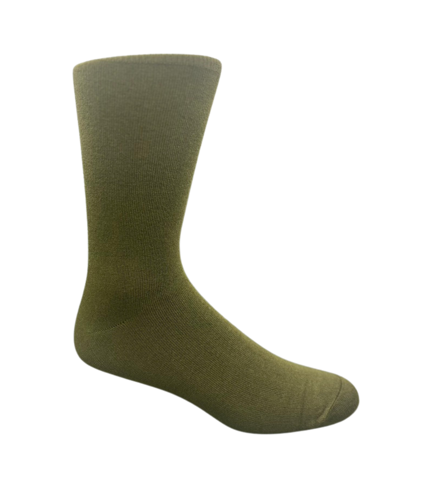 Bamboo Loose Top Socks - Moss Green