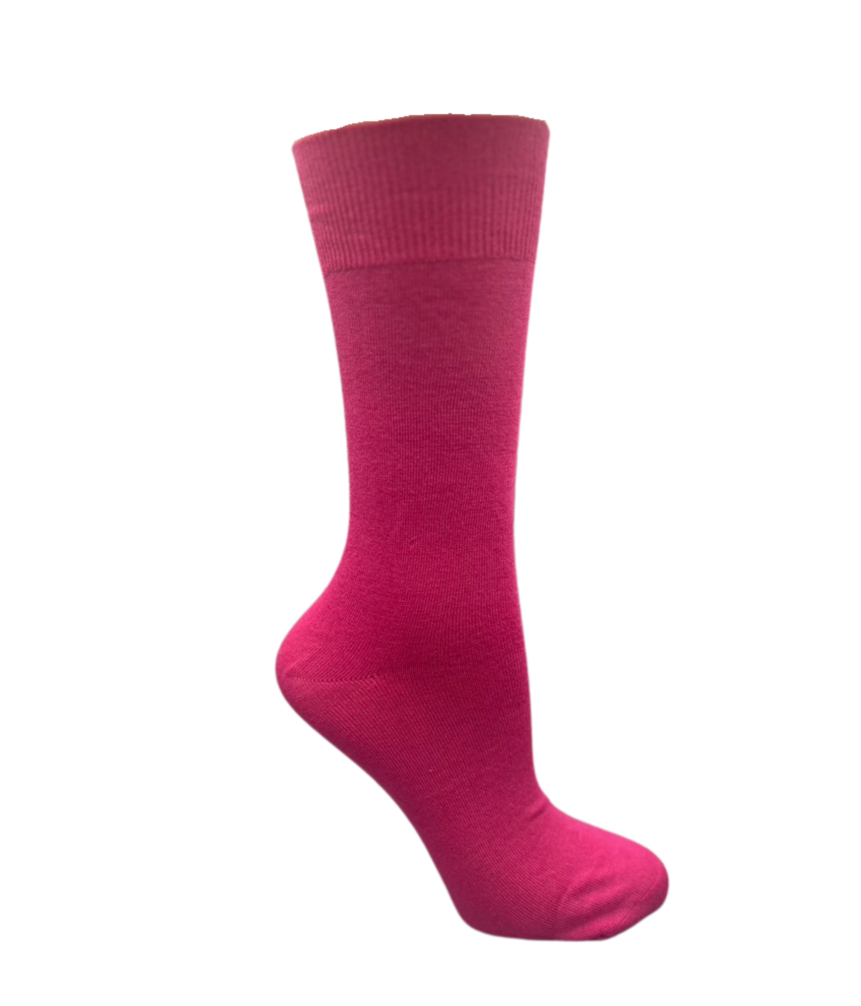 Bamboo Loose Top Socks - Hot Pink