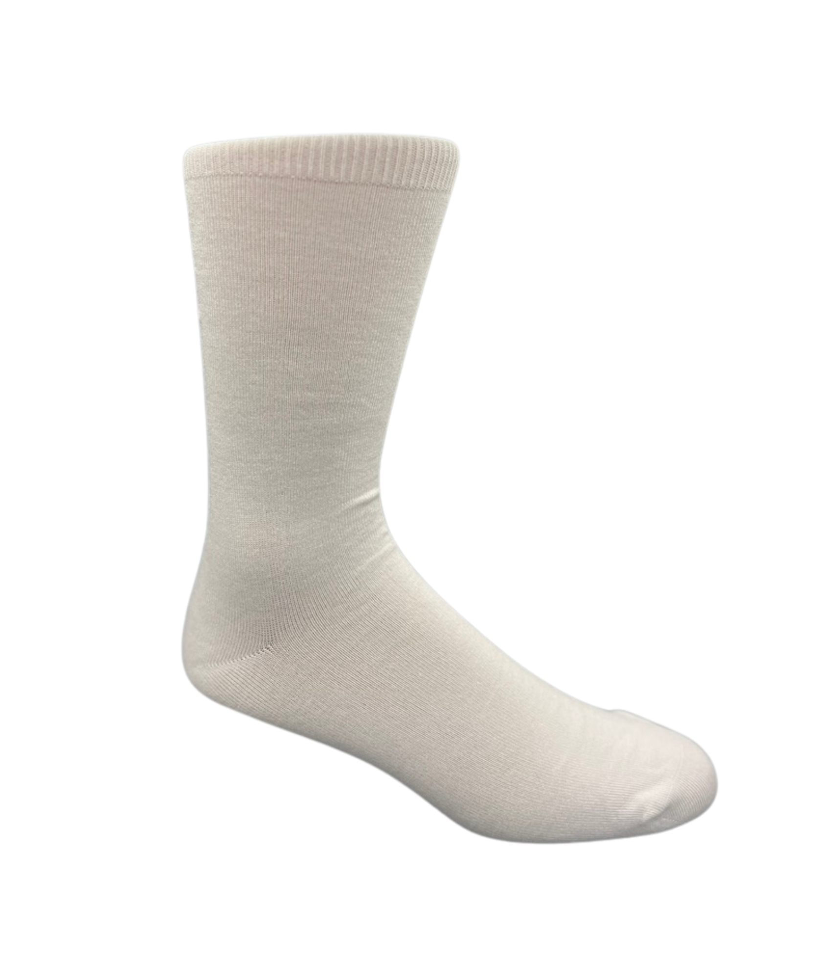 Bamboo Loose Top Socks - White