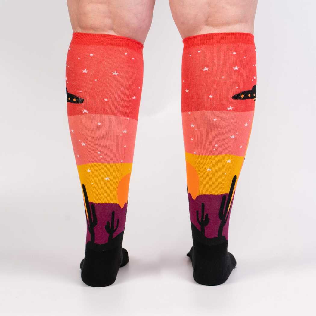 Area 51 Knee High Sock in Extra Stretchy for Wide Calves