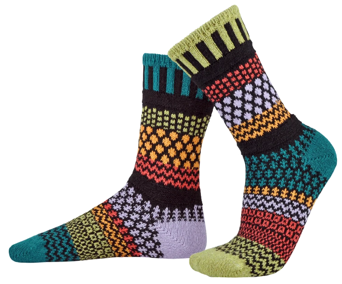 Artichoke Recycled Cotton Crew Socks - The Sockery