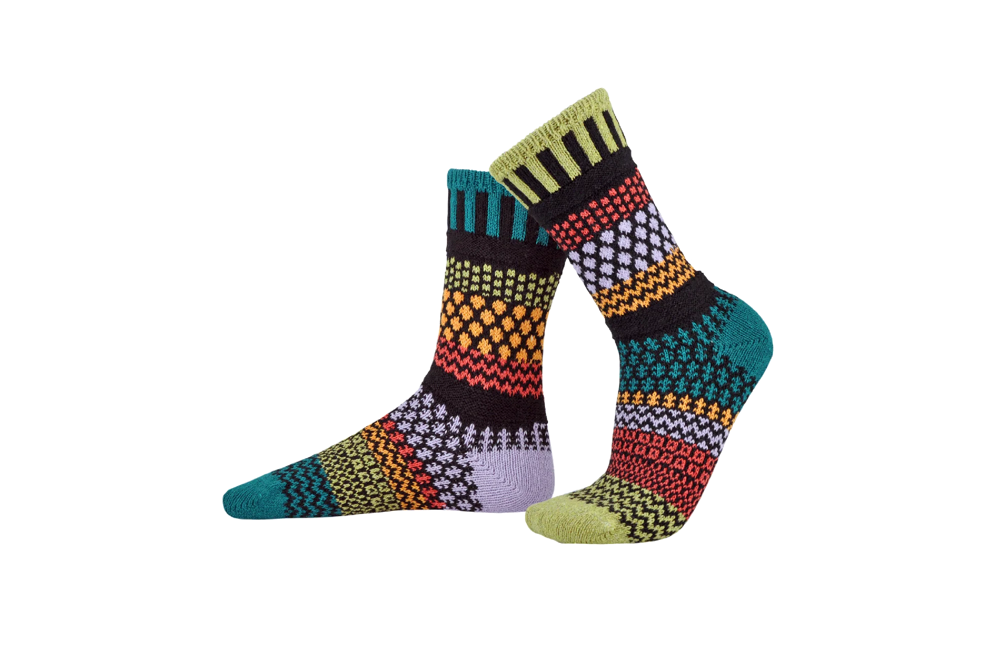 Artichoke Recycled Cotton Crew Socks - The Sockery