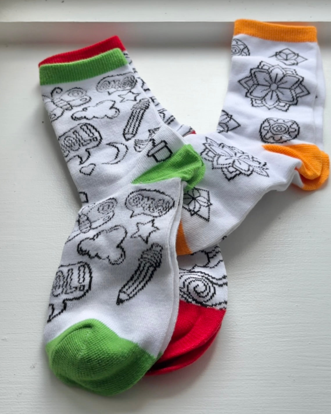 Doodle Socks - Colour Your Own Socks