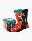 Baadkat Men's Crew Socks - Boxed Gift Set 2 Pack - The Sockery