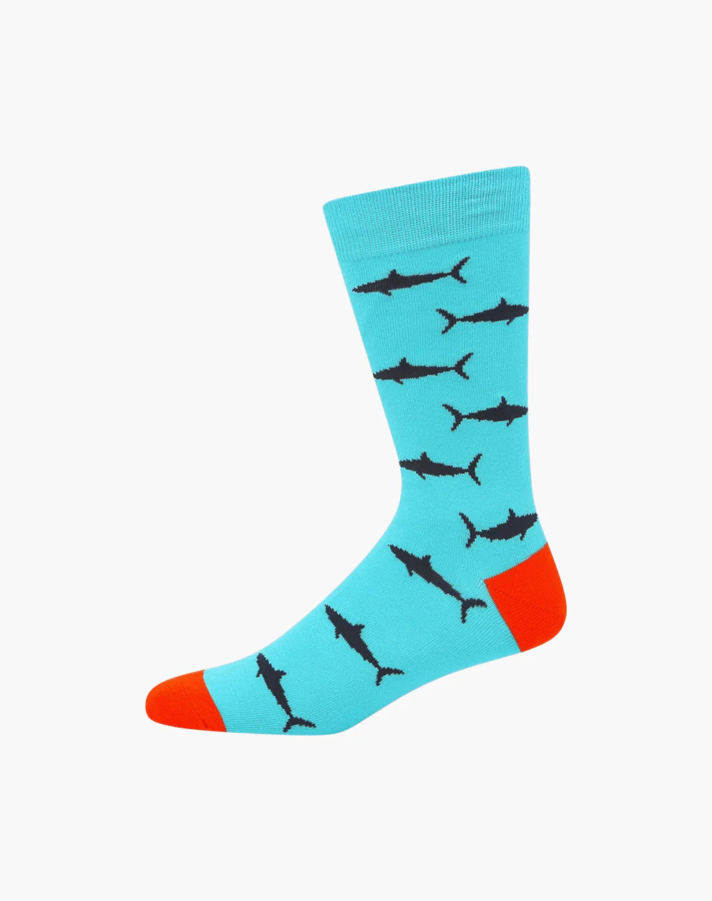 Sharks Men's Bamboo Crew Socks - The Sockery