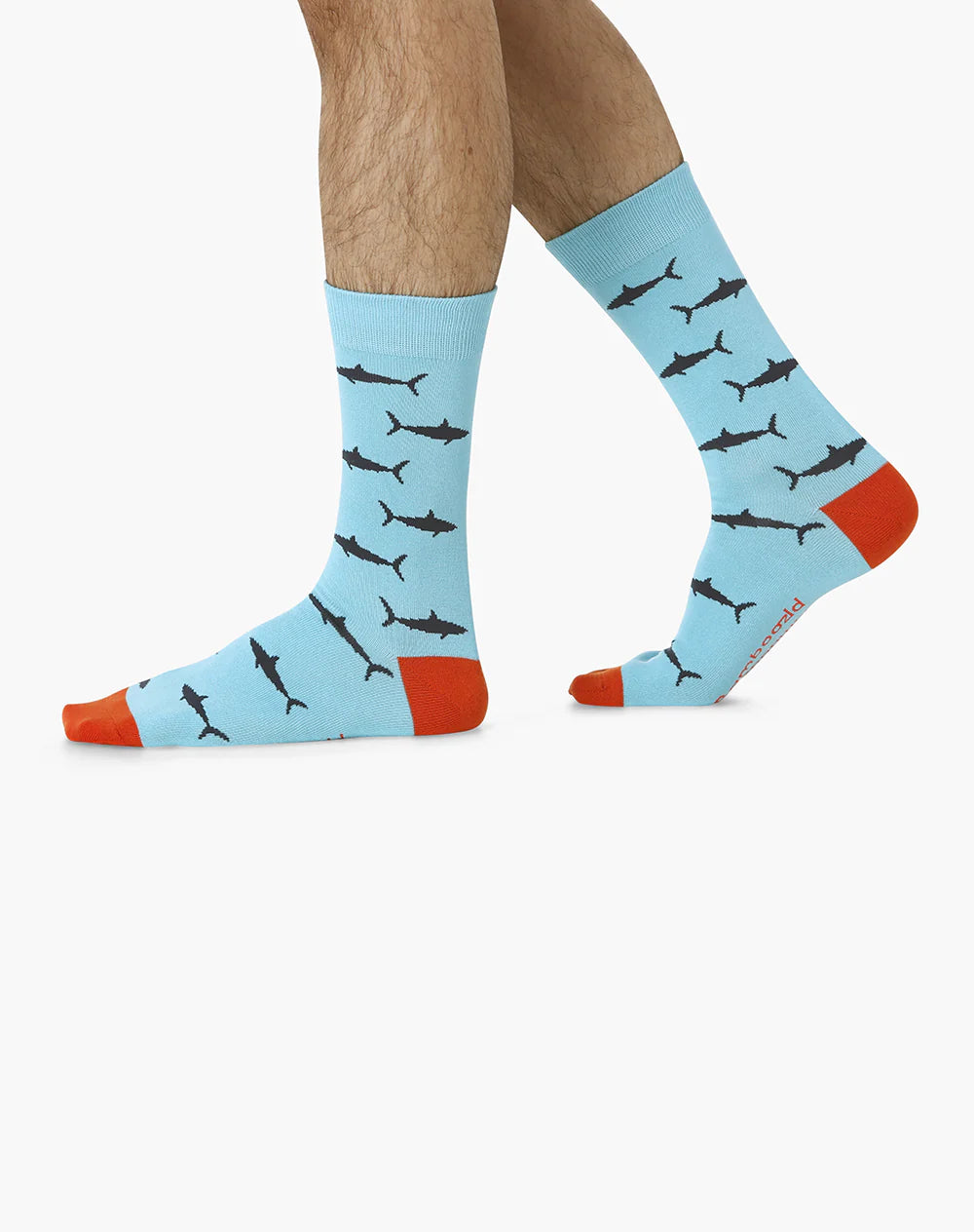 Sharks Men's Bamboo Crew Socks - The Sockery