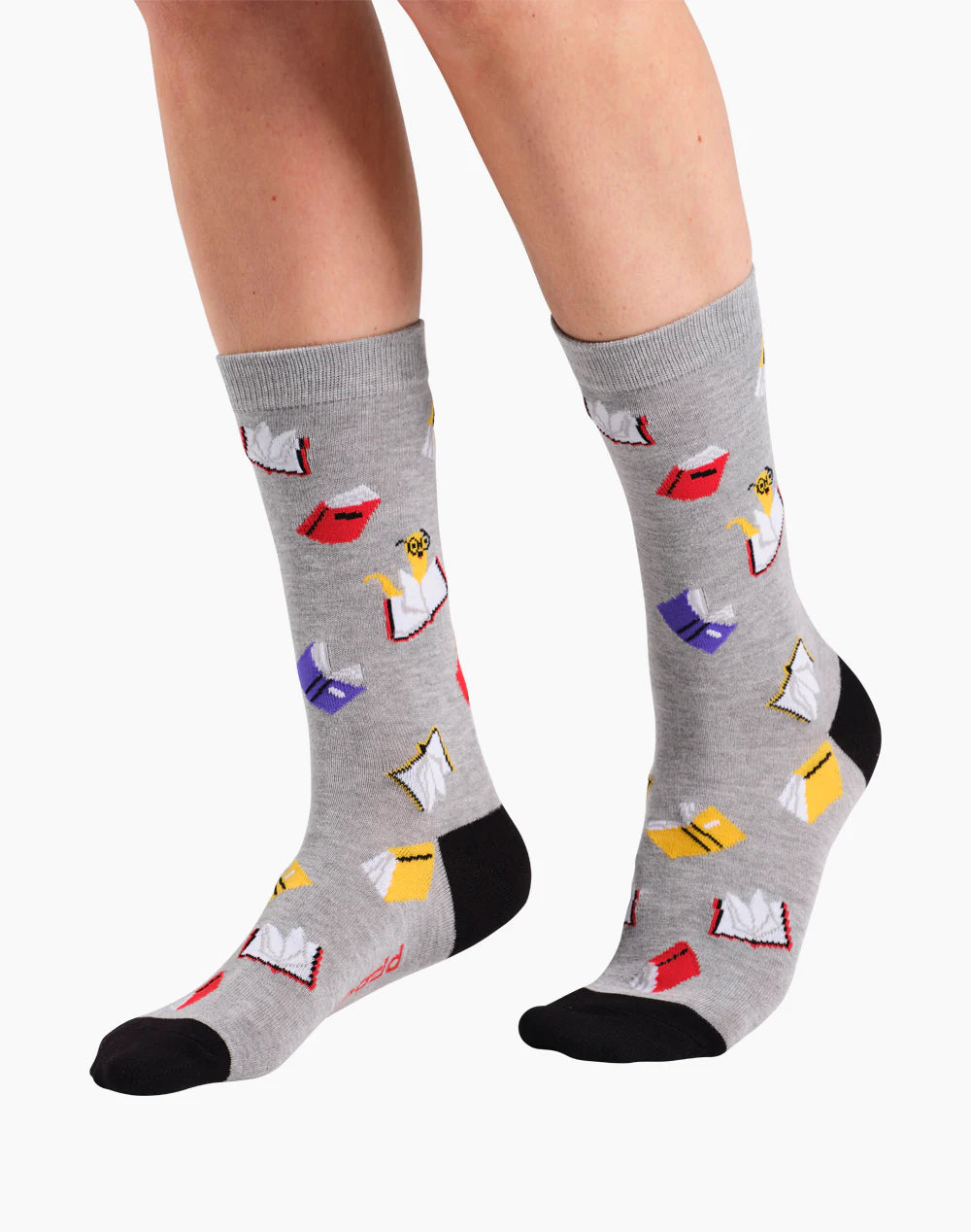 Book Worm Women's Bamboo Crew Socks