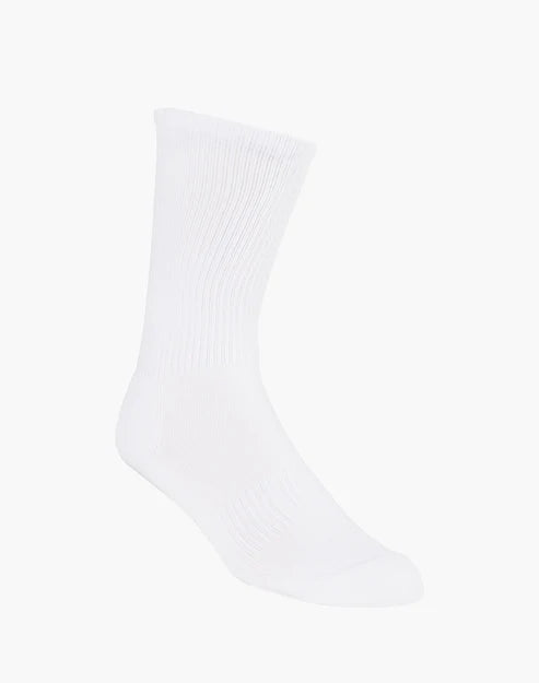 Rhino Zoo Conservation Men's Bamboo Crew Socks - White - The Sockery