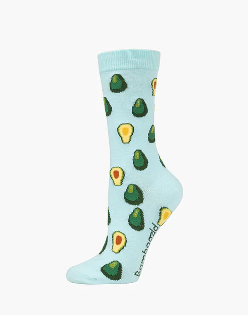 Avocados Women's Bamboo Crew Socks - The Sockery