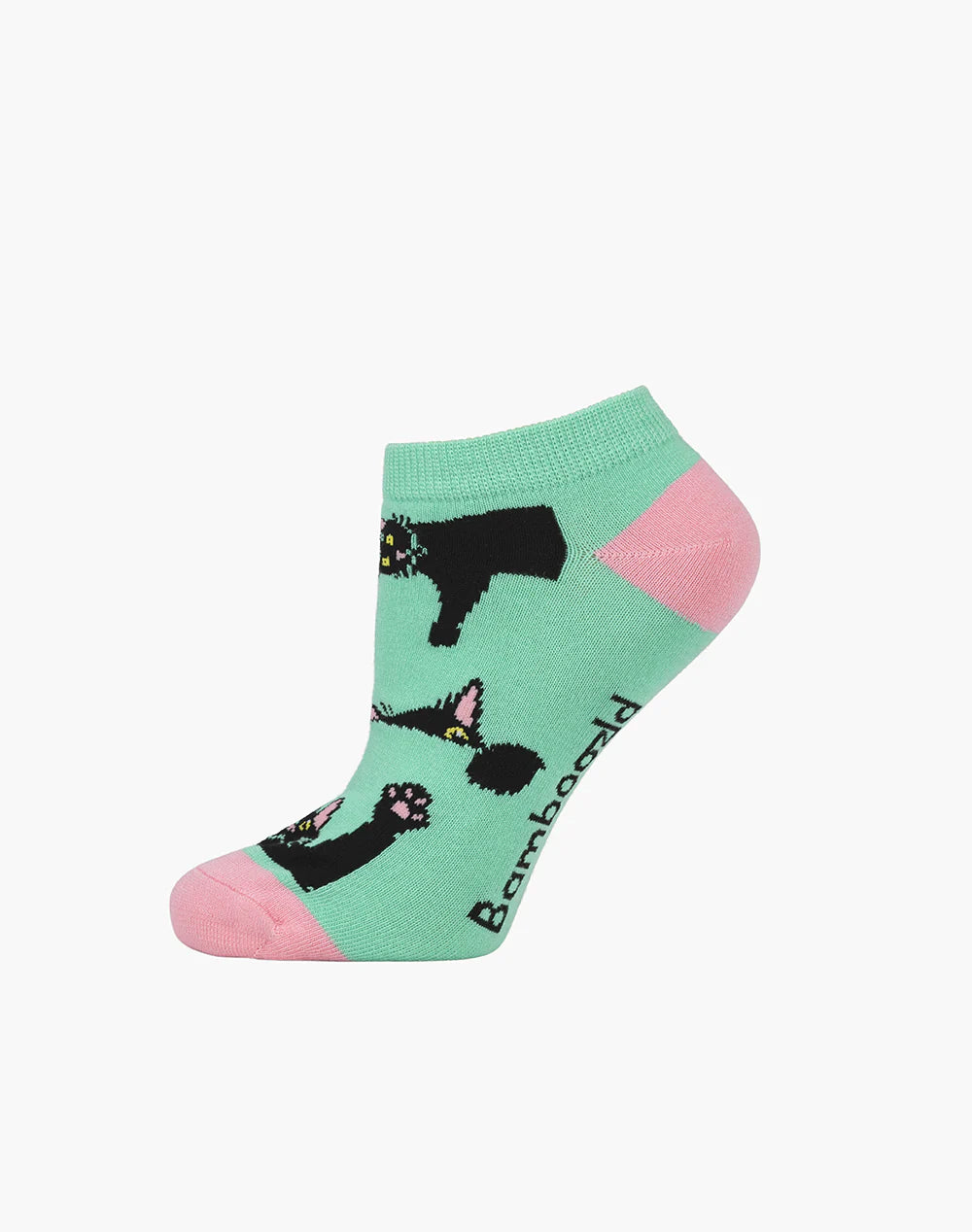 Black Cat Women's Bamboo Ankle Socks - The Sockery