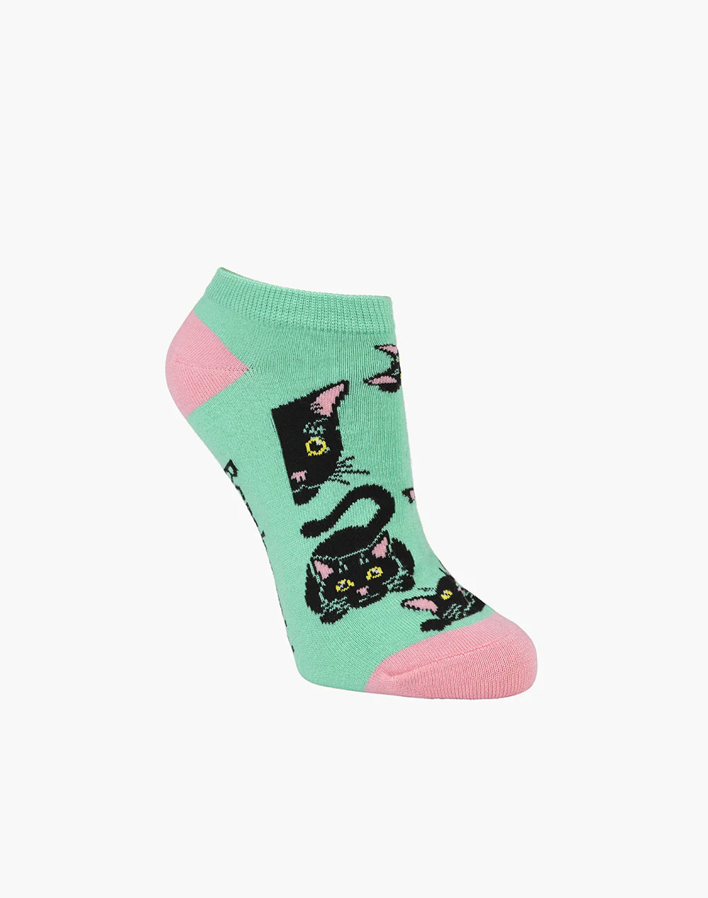 Black Cat Women's Bamboo Ankle Socks - The Sockery