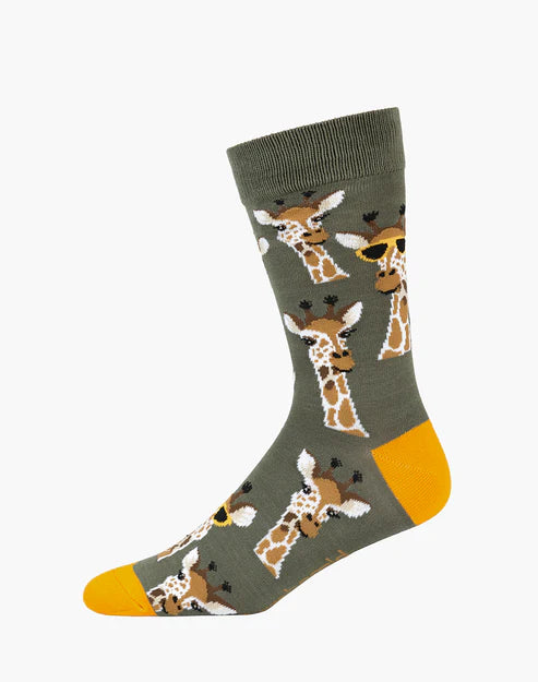 Cool Giraffe Men's Bamboo Socks - The Sockery