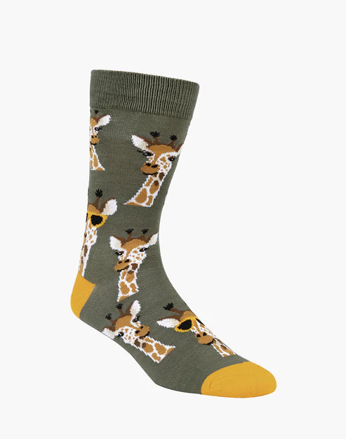 Cool Giraffe Men's Bamboo Socks - The Sockery