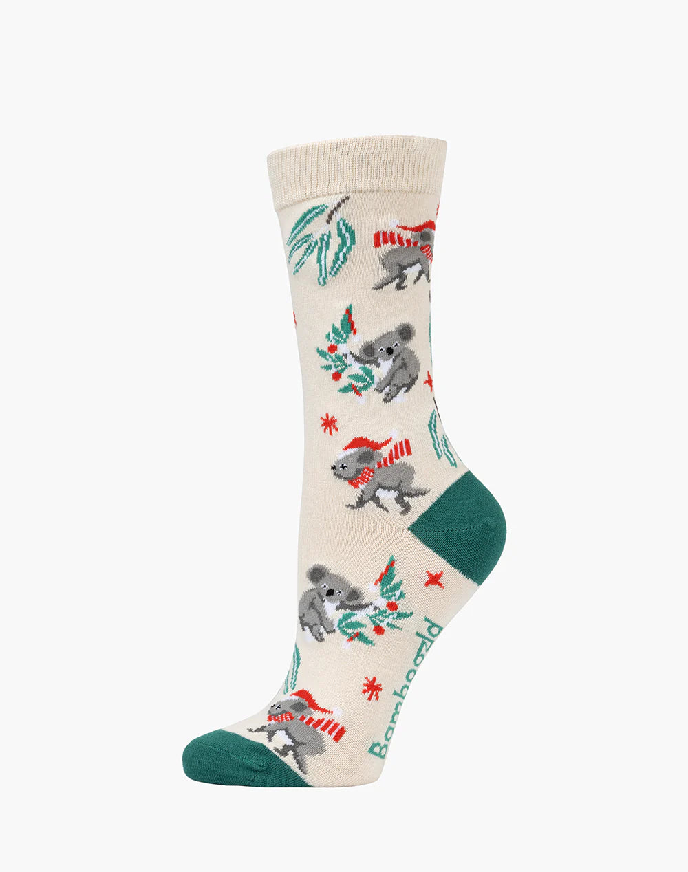 Chrissy Gumleaf Koala Women's Bamboo Crew Socks - The Sockery