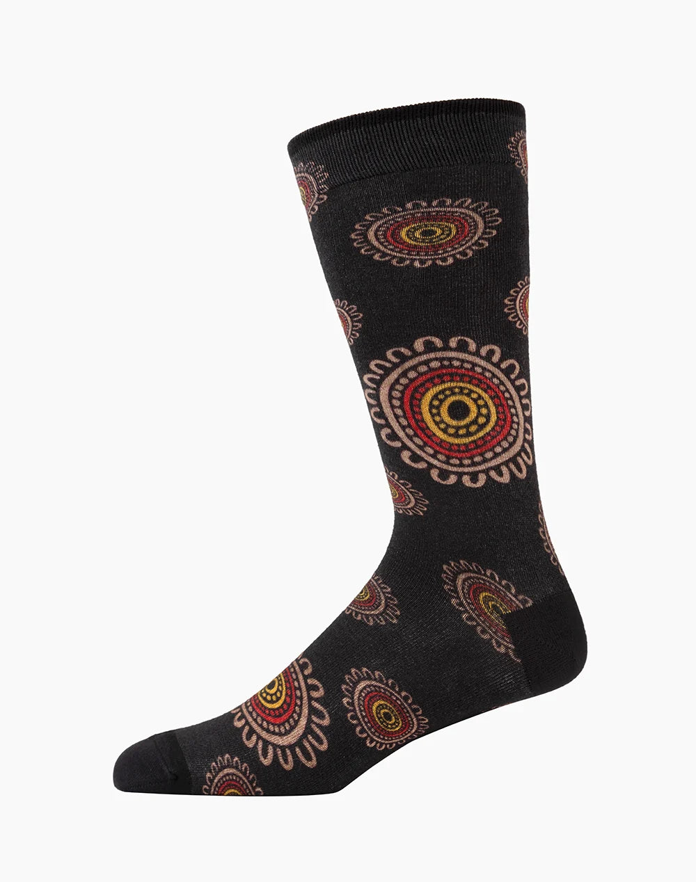 Native Australian Campfire Men's Printed Bamboo Socks